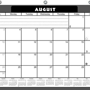 2026-2027 Academic Year 12 Months Student Calendar/ Planner for 3-Ring Binder 23